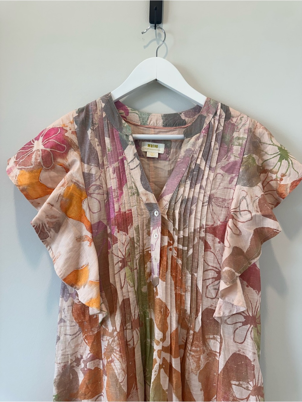 Anthropologie Maeve The Cassandra Maxi Dress Womens Size XS Floral Art to Wear - Picture 9 of 16